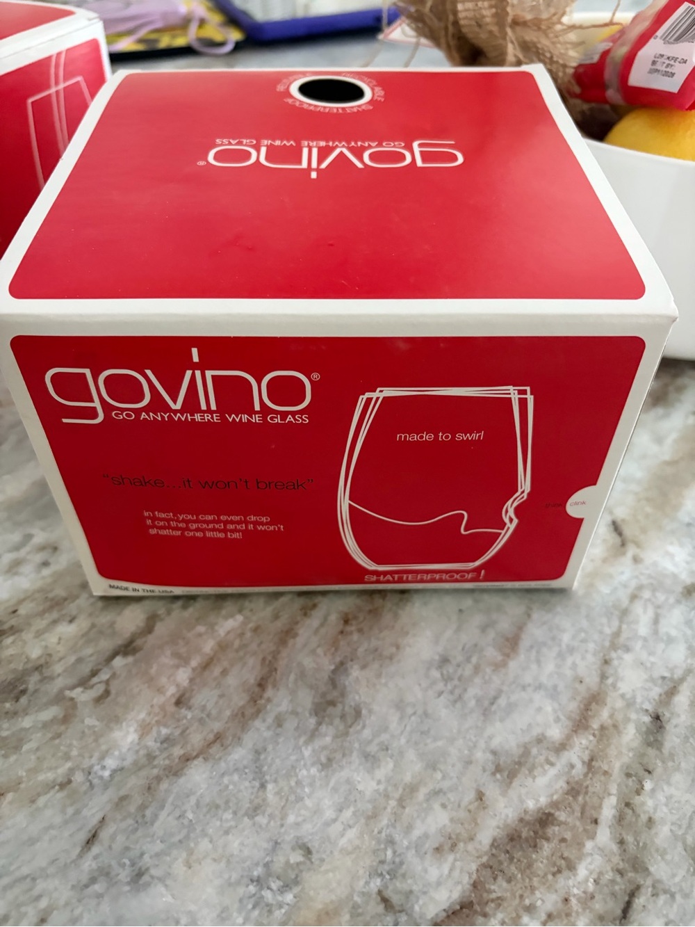 Red Go Anywhere Wine Glass - Shatterproof Travel Drinkware